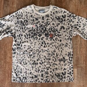 Soda Hunny Leopard Print Short Sleeve Tee